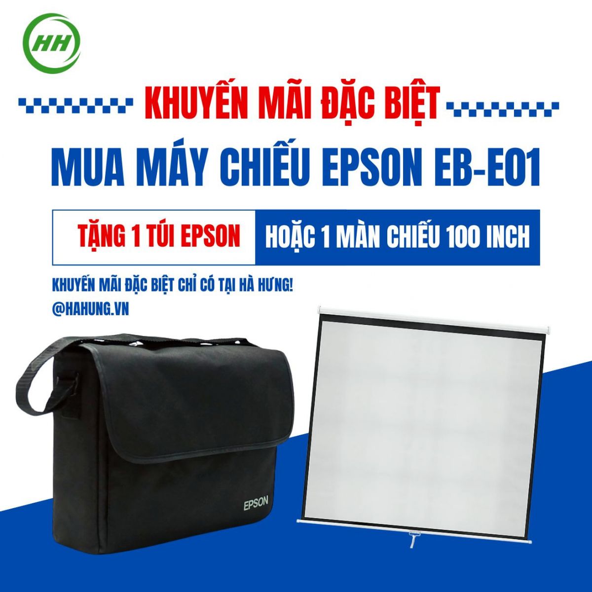 Hà Hưng - Máy chiếu Epson EB-E01 – Mua ngay nhận quà tặng hấp dẫn cùng Hà Hưng