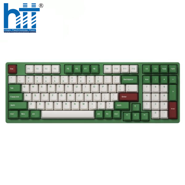 Bàn phím AKKO 3098B Plus Matcha Red Bean – Switch Akko Piano Pro, 98 phím, keycap PBT Double-Shot