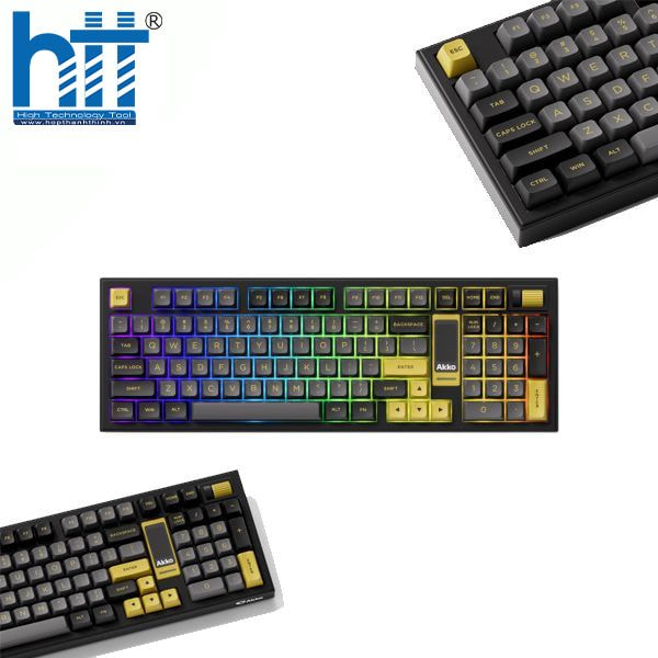 AKKO 5098B Black & Gold – Sang trọng trong từng cú gõ.