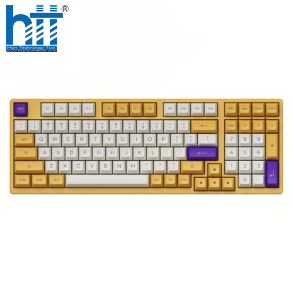 Bàn phím AKKO 3098B Plus Los Angeles (Creamy Yellow Pro) – Thiết kế tinh tế, switch êm ái, LED RGB sống động