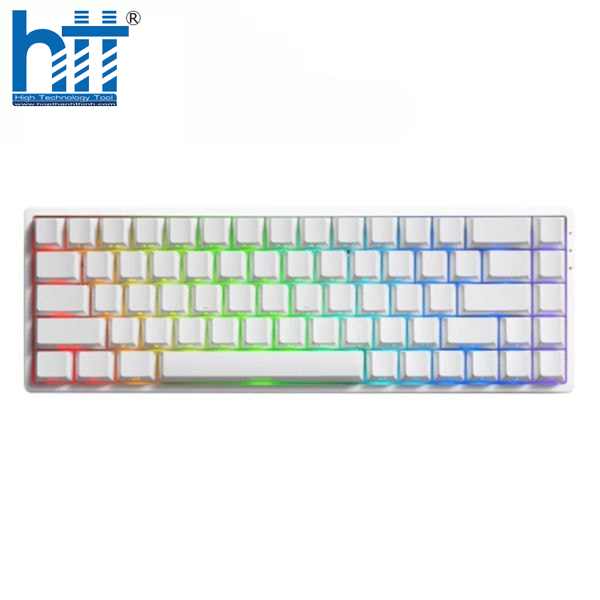 Bàn phím cơ FUN68 HE White Akko Glare Magnetic Switches (Tri-mode) – switch từ tính, gõ cực nhạy, LED ARGB