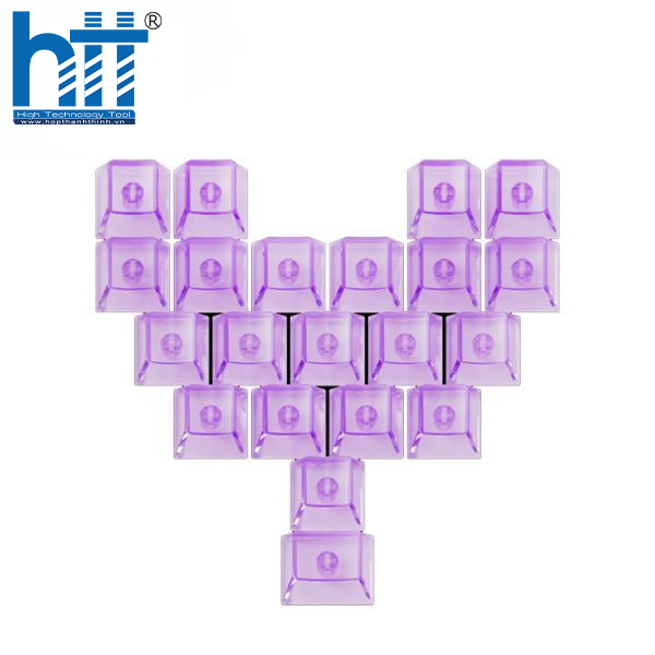 Chất liệu pbt và công nghệ dye sub 5 mặt của nút bàn phím akko veekos love purple