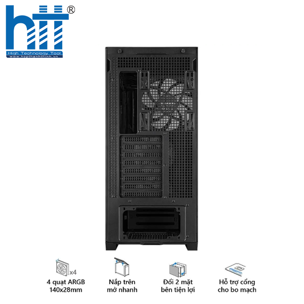 Build PC đỉnh cao cùng ASUS TUF Gaming GT302 ARGB Black