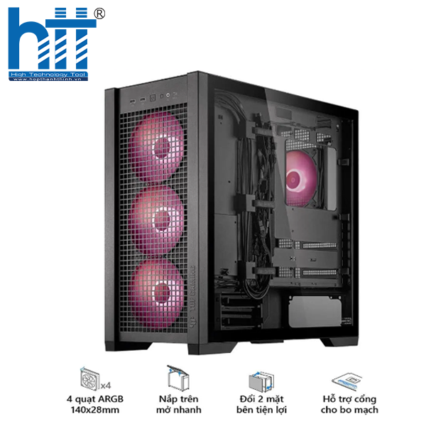 Case ASUS TUF GT302 ARGB: Airflow mạnh, LED cực chất