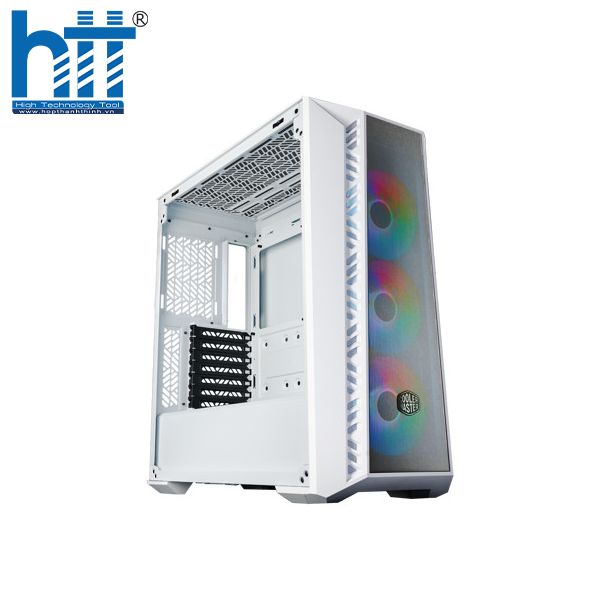 MasterBox 520 Mesh ARGB White – mát, rộng, sẵn sàng ép xung