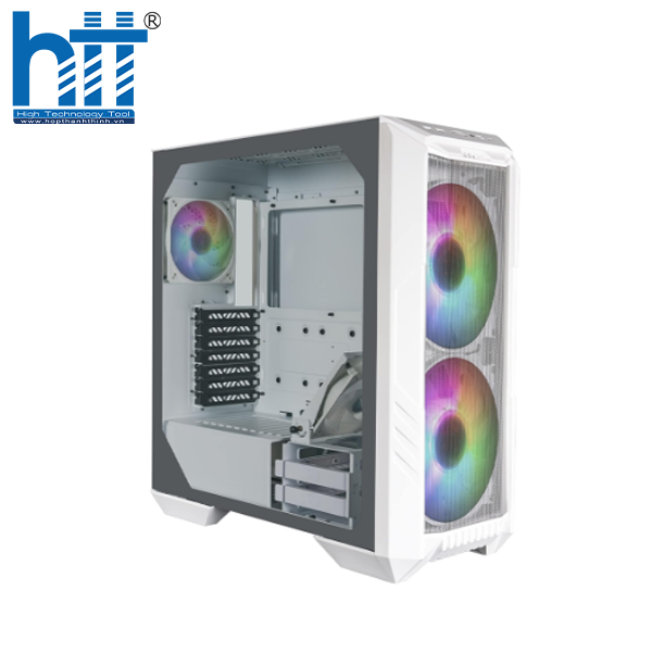 Cooler Master HAF 500 White – Chuẩn airflow cho PC trắng