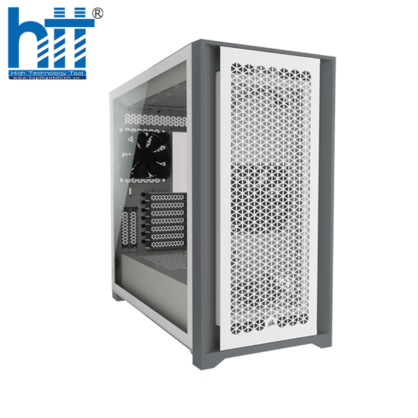 Corsair 5000D Airflow TG White – Chuẩn case airflow cao cấp