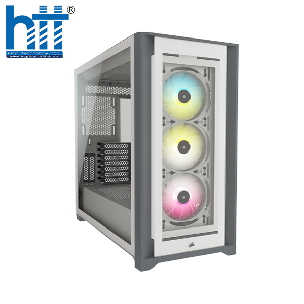 Corsair iCUE 5000X White – Chuẩn build PC tông trắng