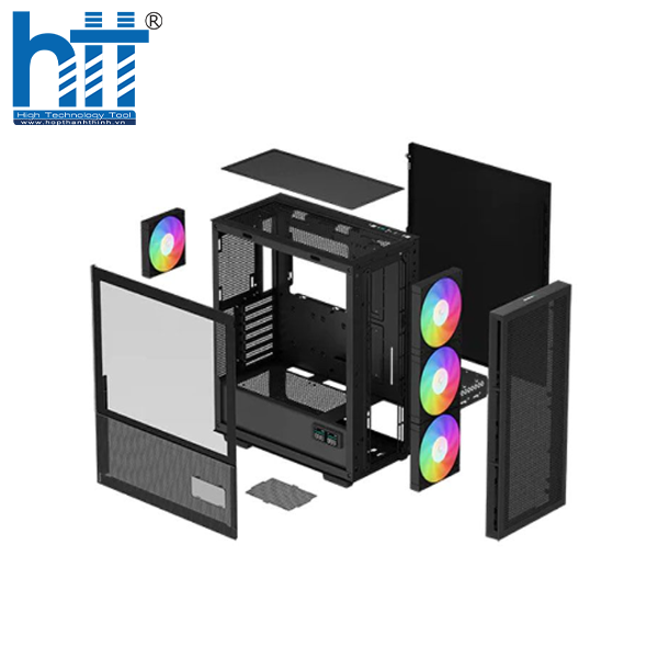 CH560 DIGITAL Black 4F – 4 quạt ARGB mạnh mẽ.