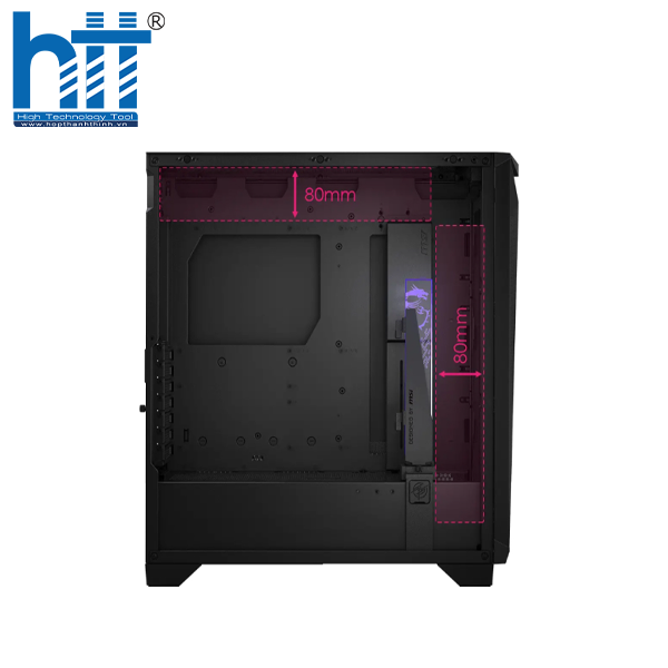 Case gaming airflow mạnh mẽ từ MSI