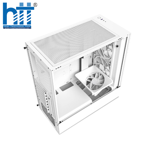 Vỏ máy tính NZXT H5 Elite White cho setup trắng