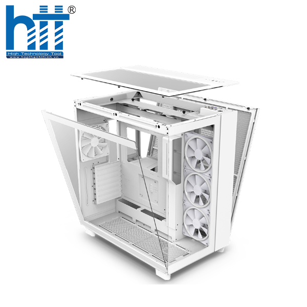 Vỏ máy tính NZXT H9 Elite White, chuẩn mực case cao cấp