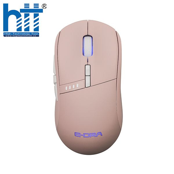 Chuột không dây E-DRA EM620W RGB Hồng – nhỏ gọn, nổi bật.