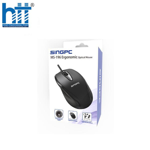 Làm việc mượt mà mỗi ngày với chuột SingPC MS-196 1000 DPI.