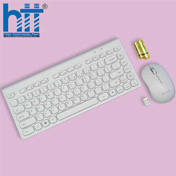 SingPC WKB-L264CB – Combo bàn phím chuột không dây nhỏ gọn, tối ưu không gian bàn làm việc.