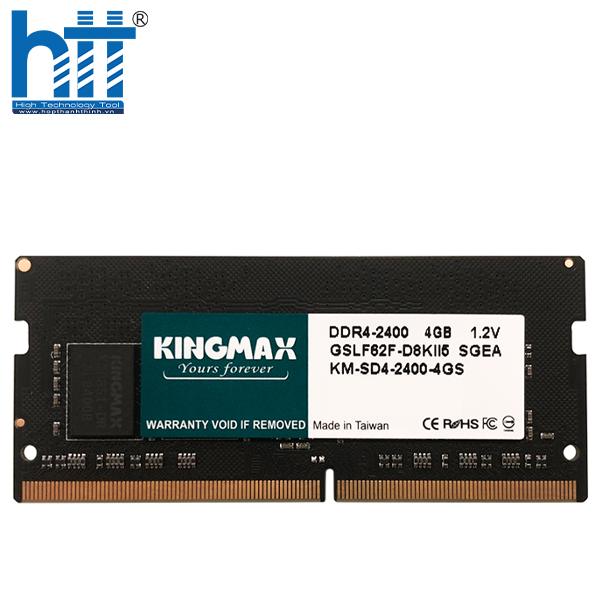 RAM Laptop Kingmax 4GB với tốc độ bus 2400MHz và dung lượng 4GB.