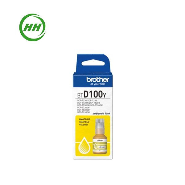 Hà Hưng - Mực in phun màu Brother BTD100Y Yellow