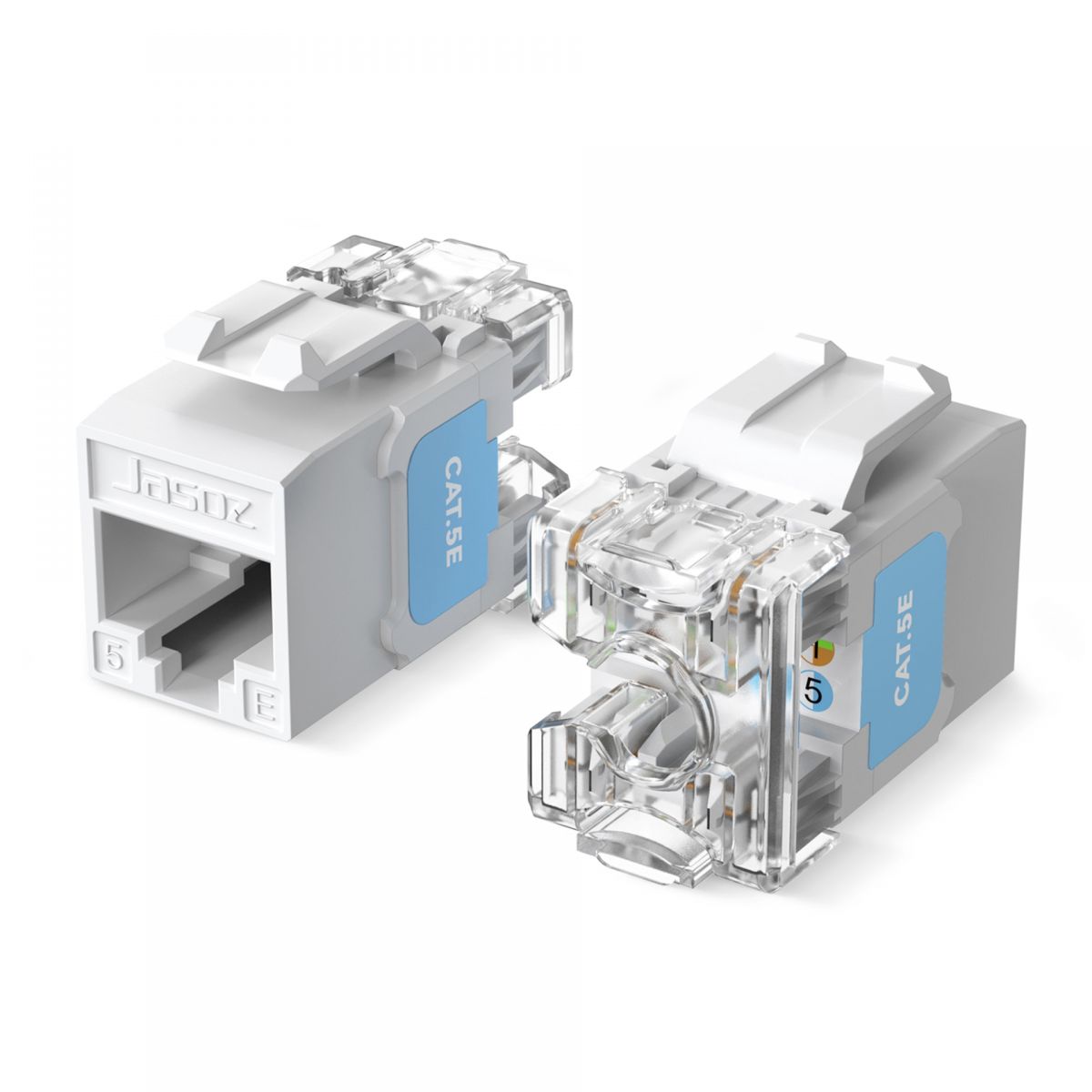 Nhân mạng Cat5/Cat6 180° RJ45 chính hãng
