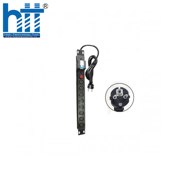 THANH NGUỒN PDU CHUẨN C13 6 PORT - PHÍCH CẮM 2 CHẤU