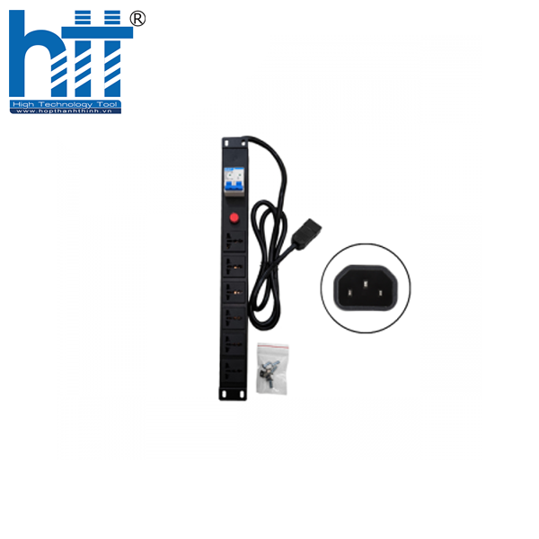 THANH NGUỒN PDU UNIVERSAL 6 PORT - PHÍCH CẮM C14
