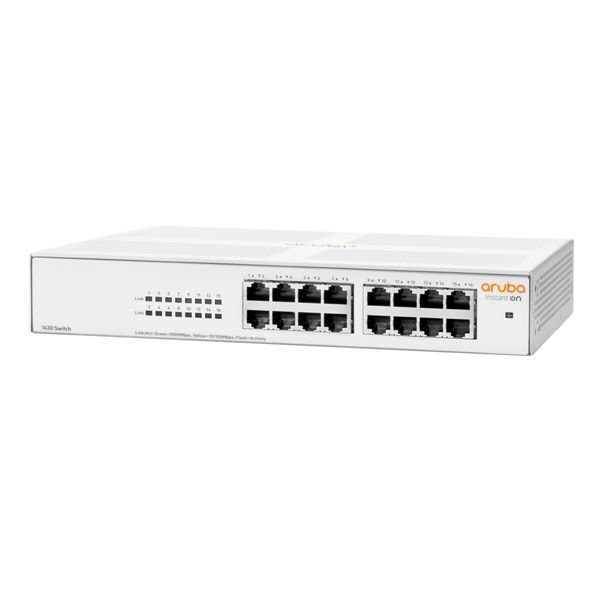 Switch Aruba Instant On 1430 16G R8R47A Gigabit (1000Mbps)/ 16 Cổng/ Vỏ Thép