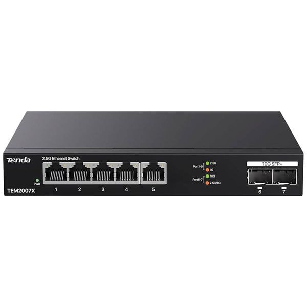 Switch Tenda 5 port 2.5GE TEM2007X
