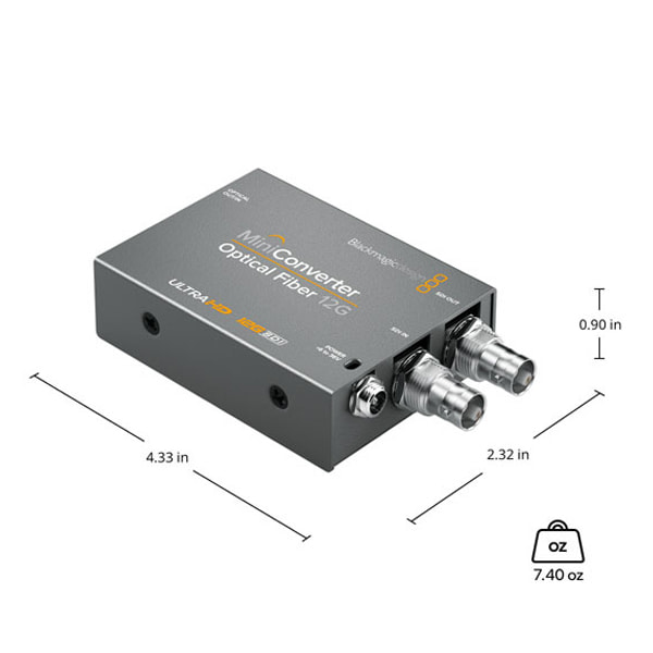 Mini Converter Optical Fiber 12G – Chuẩn broadcast