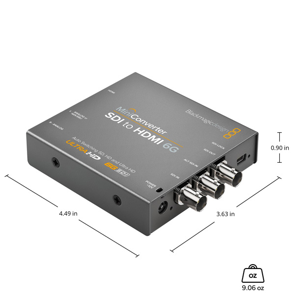 Mini Converter SDI to HDMI 6G – Broadcast ready