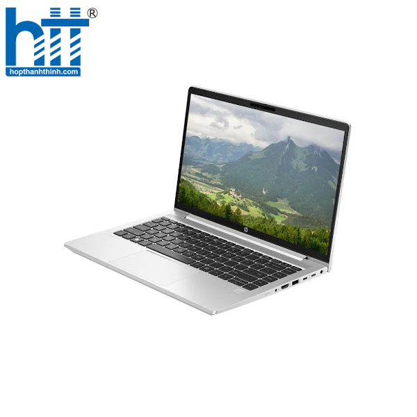 HP ProBook 450 G10 với thiết kế tinh gọn, vỏ nhôm bạc sang trọng.