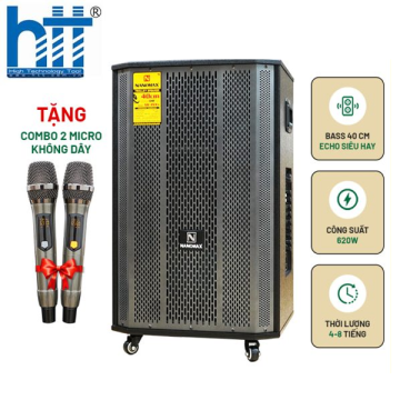 Hợp Thành Thịnh - Loa Kéo Nanomax SK-15X5 Lưới Xám Bass 40cm