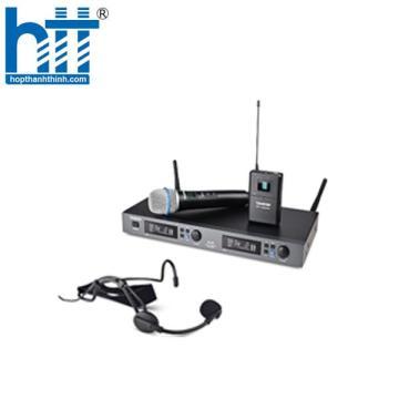 Bộ micro không dây hai kênh chất lượng cao M2-R phiên bản kết hợp micro cầm tay và micro cài đầu