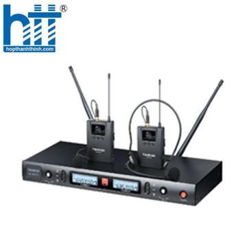 Bộ micro cài đầu cài áo không dây UHF kênh kép TS-8807PP