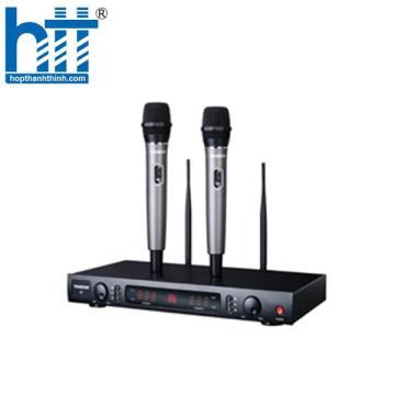 Bộ micro không dây tầm xa cầm tay UHF hai kênh X7HH