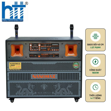Loa Kéo Bình & Điện Nanomax Pro-805R Bass Đôi 40cm