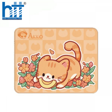 Bàn di chuột Akko Cat Theme Mousepad Orange KATE