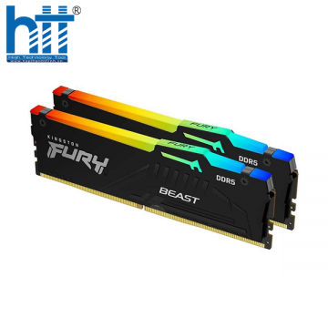 Ram desktop Kingston FURY Beast RGB 32GB (2x16GB) DDR5 5200Mhz (KF552C40BBAK2-32)