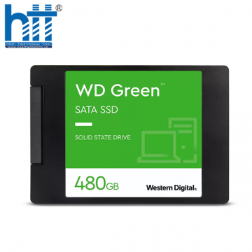 Ổ Cứng  SSD WD GREEN 480GB SATA 2.5 INCH (ĐỌC 545MB/S - GHI 465MB/S) - (WDS480G3G0A)