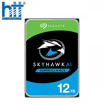 Ổ Cứng HDD SEAGATE SKYHAWK AI 12TB 3.5 INCH, 7200RPM, SATA, 256MB CACHE (ST12000VE001)