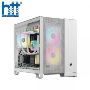 Vỏ máy tính Corsair 2500D Airflow TG Mid-Tower White (CC-9011264-WW)