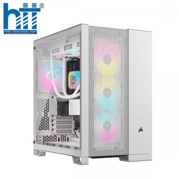 Vỏ máy tính Corsair 6500D Airflow TG Mid-Tower White (CC-9011260-WW)