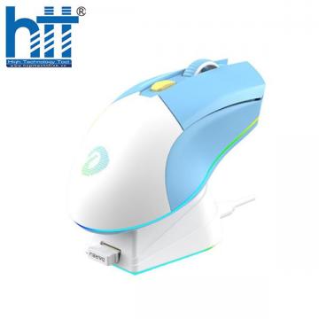 Chuột DareU EM901X RGB Superlight Wireless White Blue
