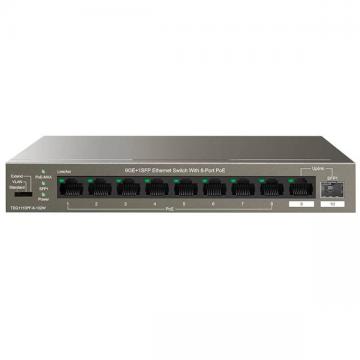 Switch Tenda 9GE+1SFP Ethernet PoE TEG1110PF-8-102W