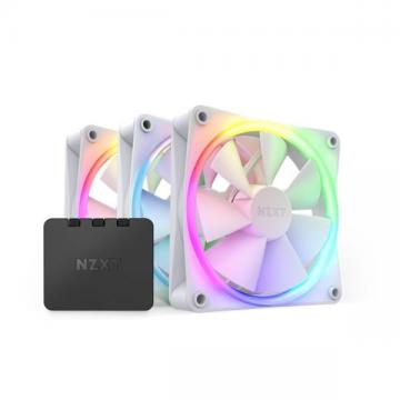 Bộ 3 Fan NZXT F120RGB Kèm Điều Khiển - 120mm RGB Fans - Triple (Màu Trắng) RF-R12TF-W1