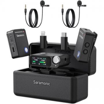 Microphone Saramonic Ultra ( 2TX + 1RX + 2Lav ) Đen
