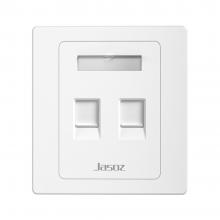 Mặt wallplate vuông đôi T-E304