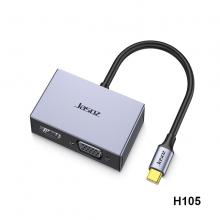 Bộ chuyển đổi Type-C 2 trong 1 18cm T-H105 